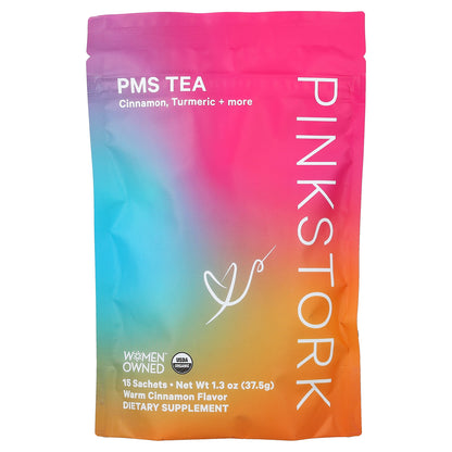 Pink Stork, PMS Tea, Warm Cinnamon, 15 Sachets, 1.3 oz (37.5 g)