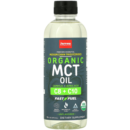 Jarrow Formulas, Organic MCT Oil, Unflavored, 16 fl oz (473 ml)