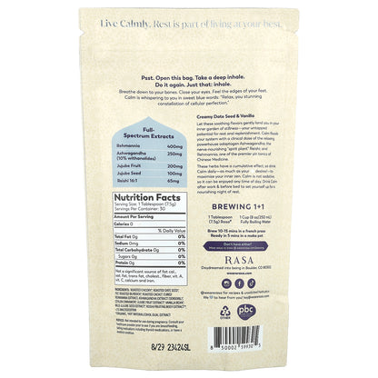 Rasa, Restorative Chill Tonic, Calm, 8 oz (226 g)