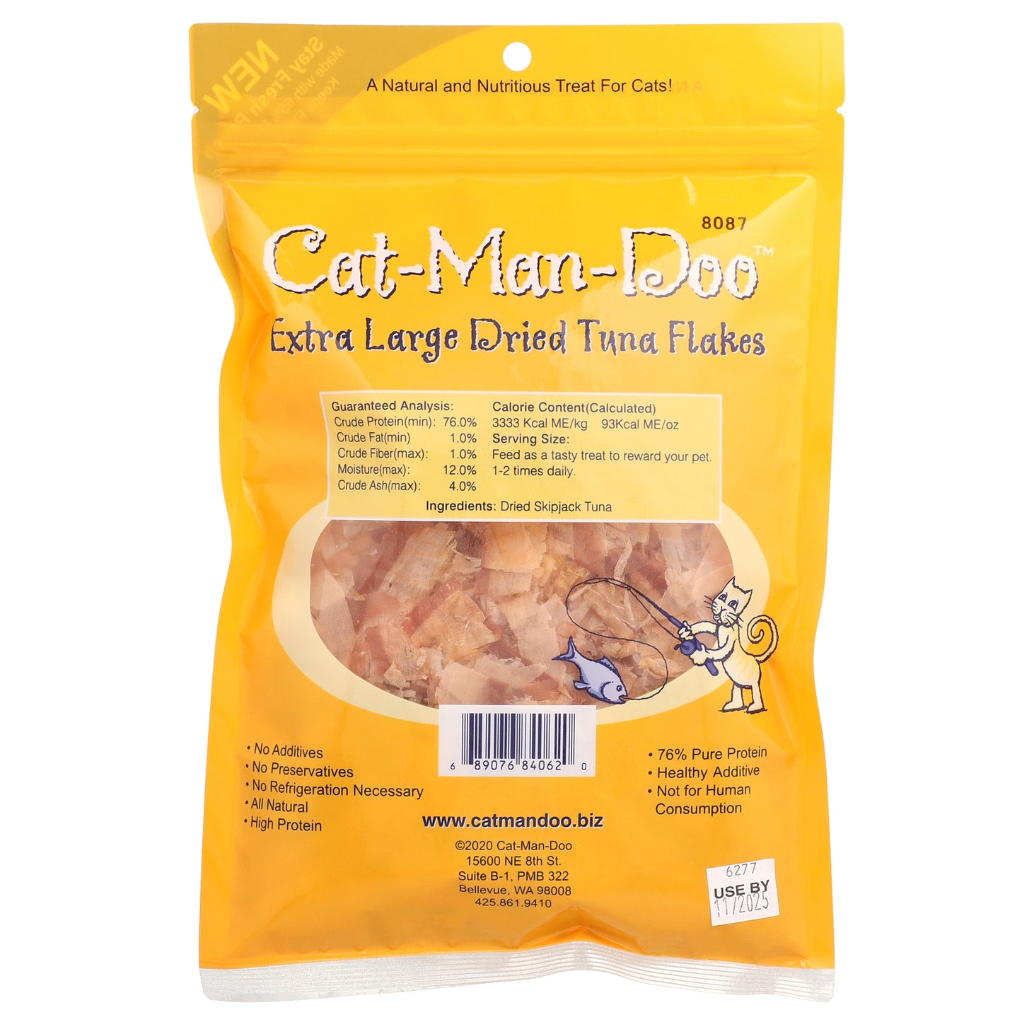 Cat-Man-Doo, Extra Large Dried Tuna Flakes, For Cats, 1 oz (28 g)