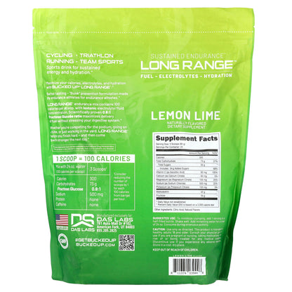 Bucked Up, Long Range, Lemon Lime, 56.4 oz (1,600 g)