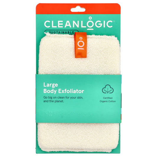 Cleanlogic, Sustainable, Large Body Exfoliator, 1 Count