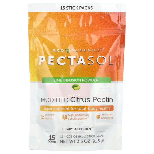 Econugenics, PectaSol® Modified Citrus Pectin, 15 Stick Packs, 0.22 oz (6.1 g) Each