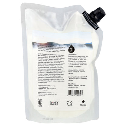 The Unscented Company, Lotion, Hands + Body, Refill, Fragrance Free, 33.8 fl oz (1 l)