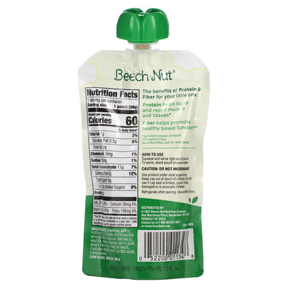 Beech-Nut, Fruit, Veggie, Yogurt & Grain Blend, Protein & Fiber, 12+ Months, Pumpkin, Apple, Yogurt, Oats & Cinnamon, 3.5 oz (99 g)