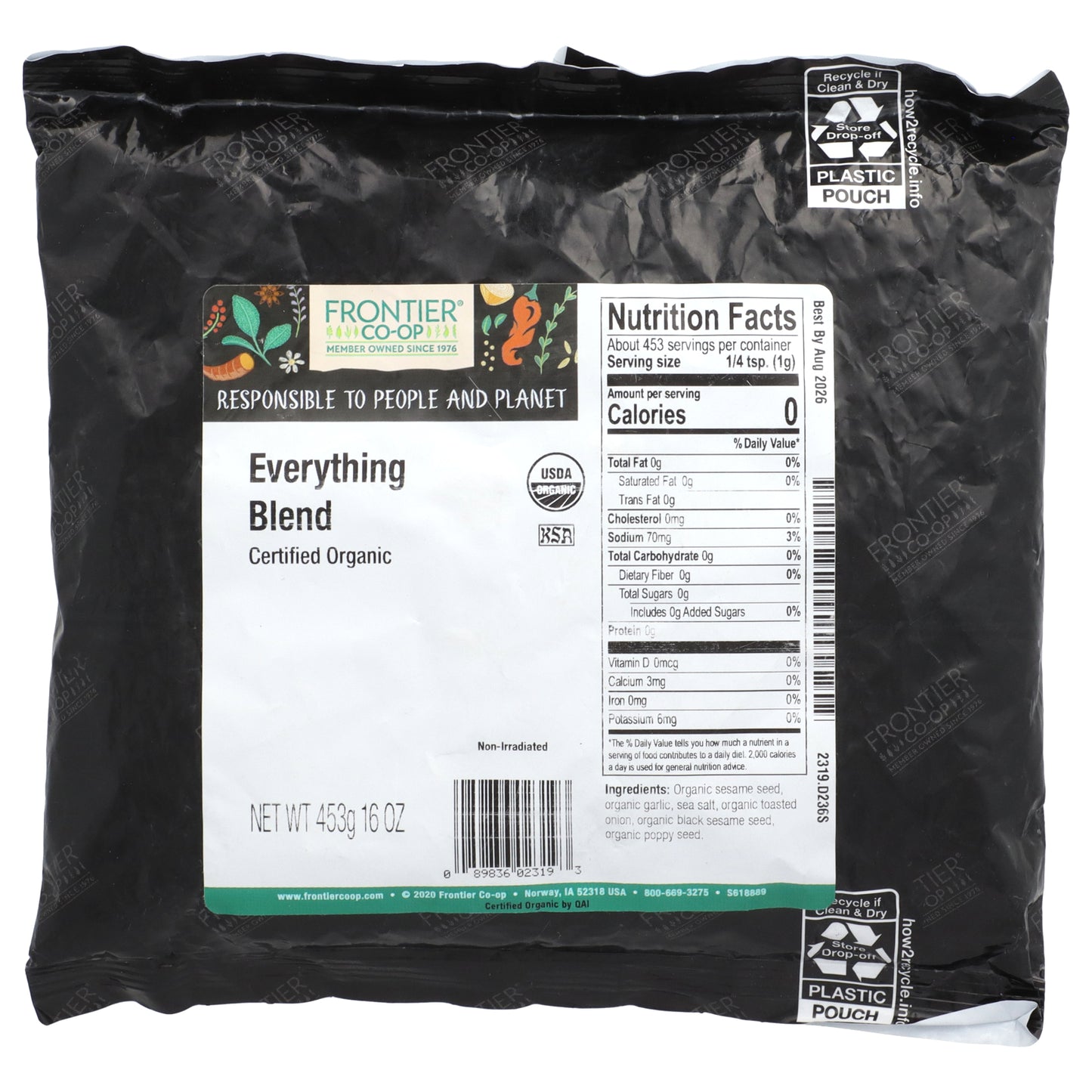 Frontier Co-op, Organic Everything Blend, 16 oz (453 g)