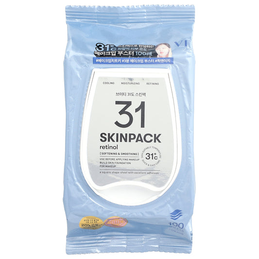 VT Cosmetics, 31 Skin Pack, Retinol, 100 Sheets