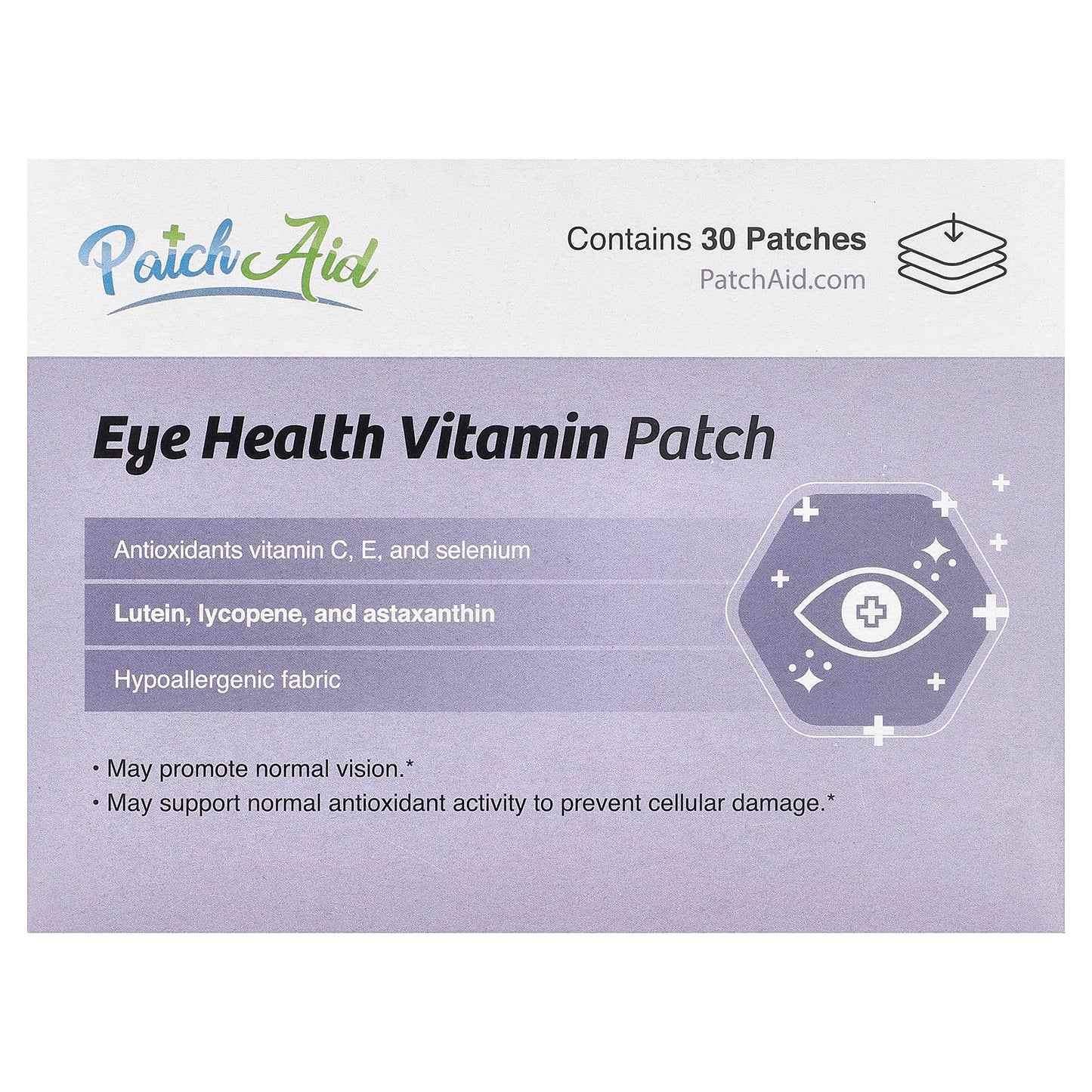 PatchAid, Eye Health Vitamin Patch, 30 Patches