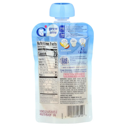 Gerber, Fruit Puree, Yogurt & Whole Grains, 12+ Months, Mango Banana Apple, 3.5 oz (99 g)