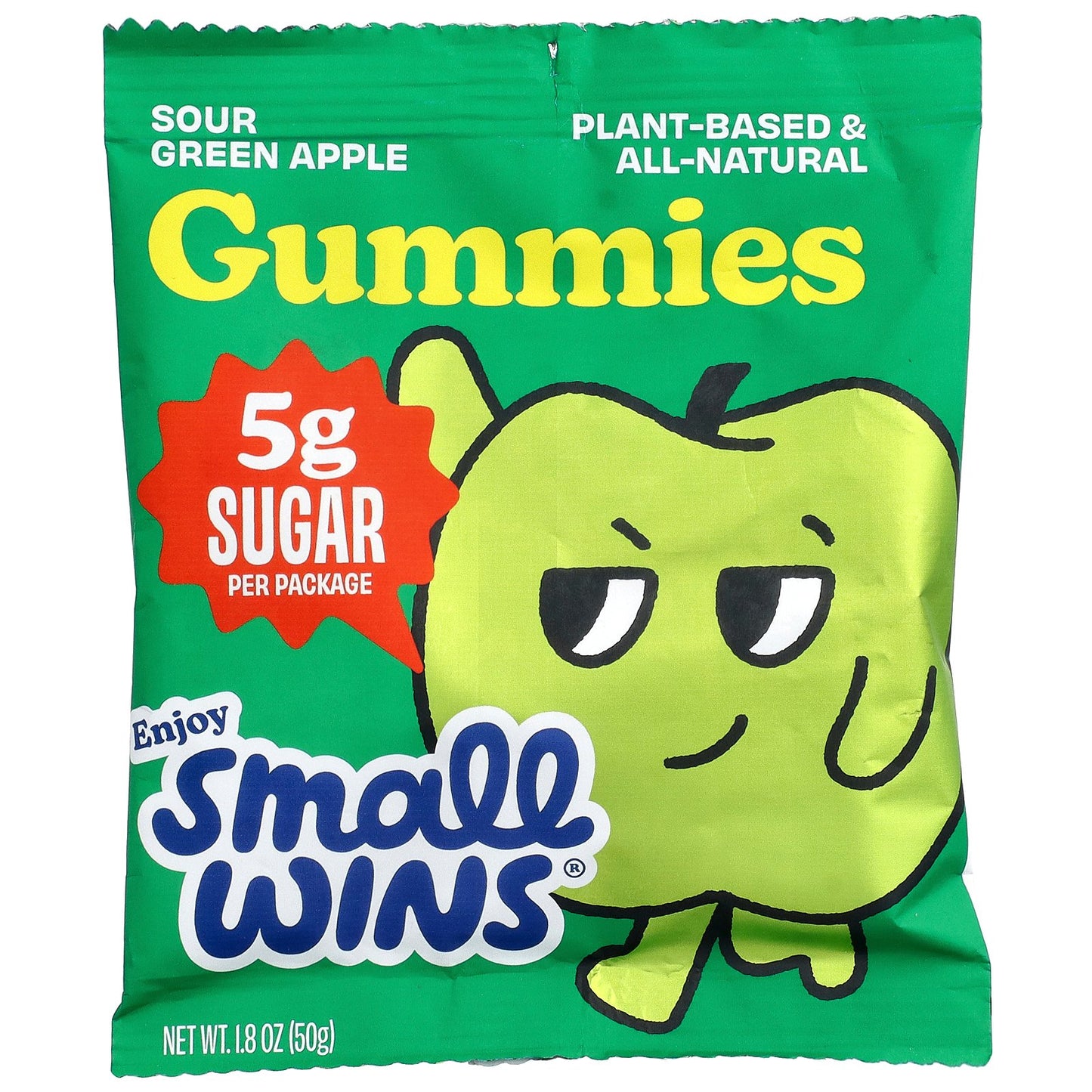 Enjoy Small Wins, Gummies, Sour Green Apple, 1.8 oz (50 g)