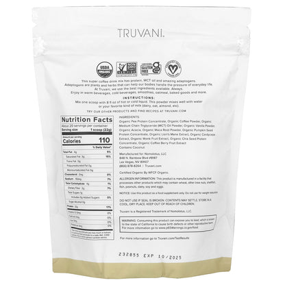 Truvani, Protein + Energy, Vanilla Latte, 15.87 oz (450 g)