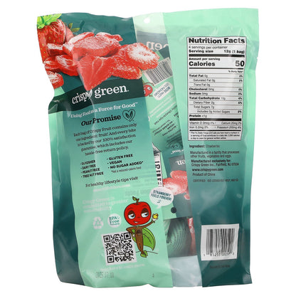 Crispy Green, Crispy Fruit, All Strawberry, 4 Pack, 0.42 oz (12 g) Each