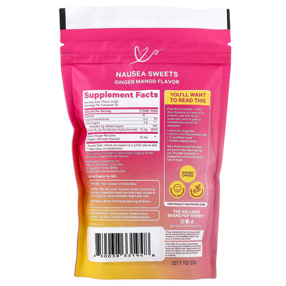 Pink Stork, Nausea Sweets, Ginger Mango, 30 Organic Lozenges