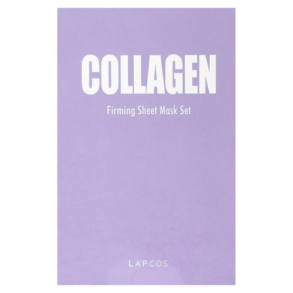 Lapcos, Collagen Firming Beauty Sheet Mask, 5 Sheets, 0.84 fl oz (25 ml) Each