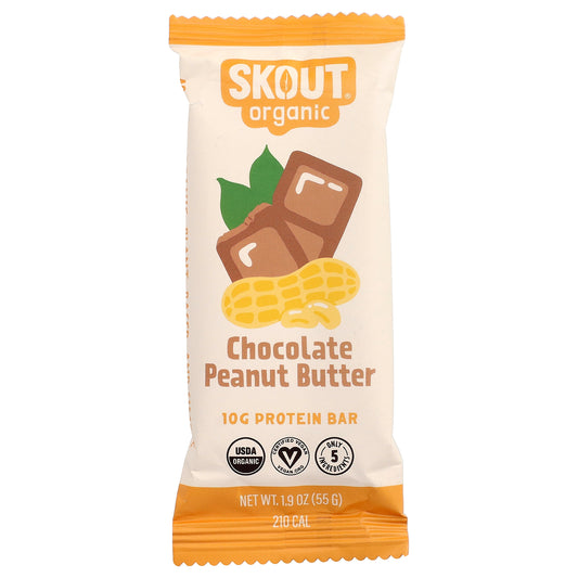 Skout Organic, Protein Bar, Chocolate Peanut Butter, 1.9 oz (55 g)