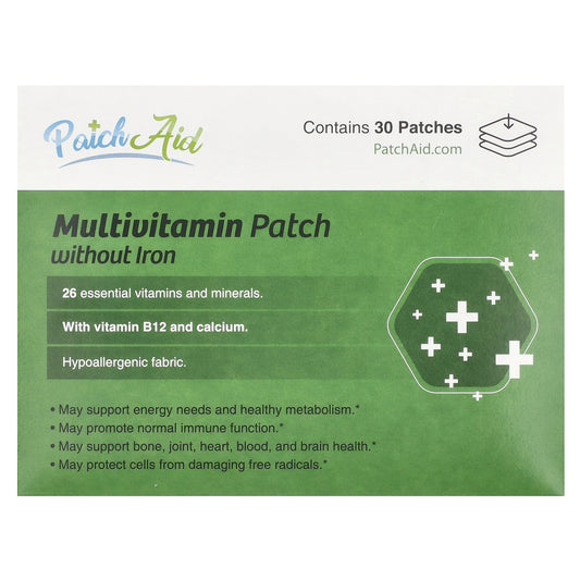 PatchAid, Multivitamin Patch without Iron , 30 Patches