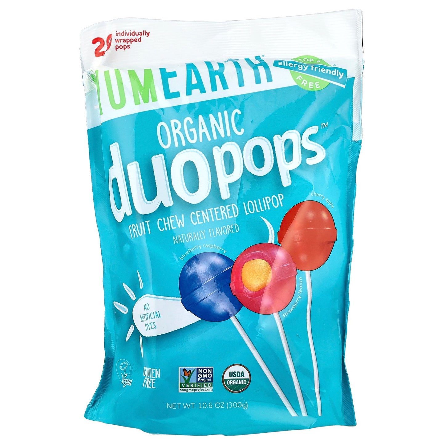 YumEarth, Organic Duopops™, Variety, 20 Pops,10.6 oz (300 g)