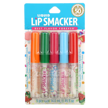 Lip Smacker, Liquid Lip Gloss, Variety Pack, 5 Pack, 0.45 fl oz (14 ml)