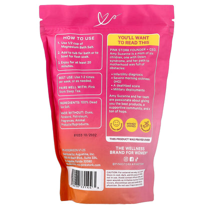 Pink Stork, Magnesium Bath Salt For Pregnancy, 2 lb (907 g)