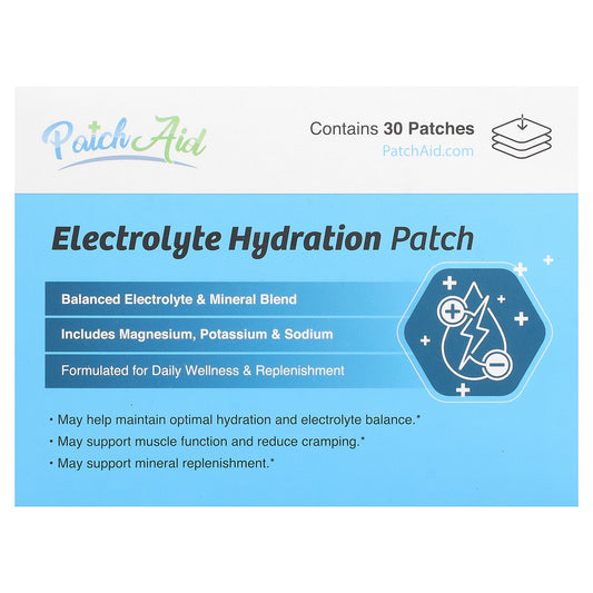 PatchAid, Electrolyte Hydration Patch, 30 Patches