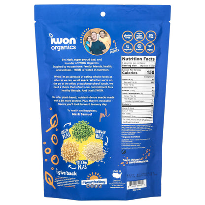 IWON Organics, Protein Crisps, Sea Salt & Vinegar, 3 oz (85 g)