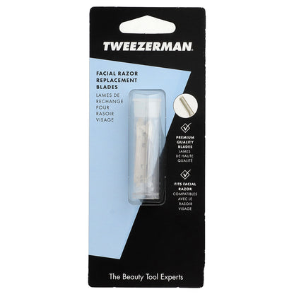 Tweezerman, Facial Razor Replacement Blades, 4 Count