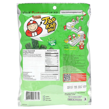 Tao Kae Noi, Crispy Seaweed Snack, Original, 1.12 oz (32 g)