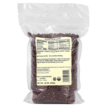 Bergin Fruit and Nut Company, Organic Adzuki Beans, 20 oz (568 g)