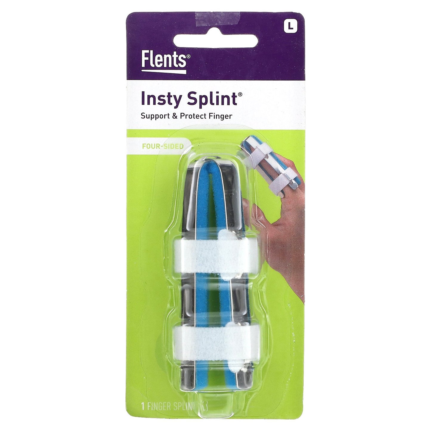 Flents, Insty Splint, Four-Sided, L, 1 Count