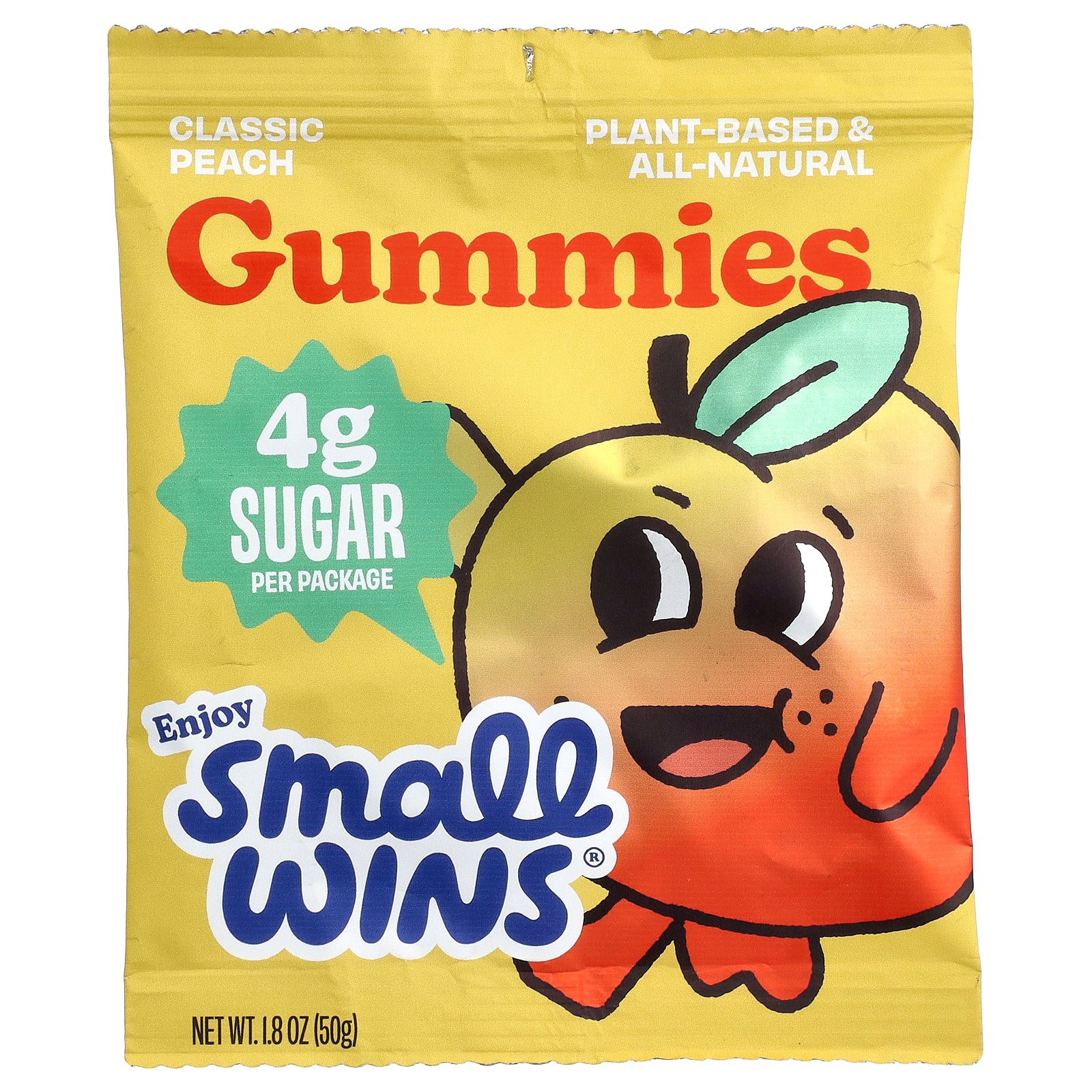 Enjoy Small Wins, Gummies, Classic Peach , 1.8 oz (50 g)