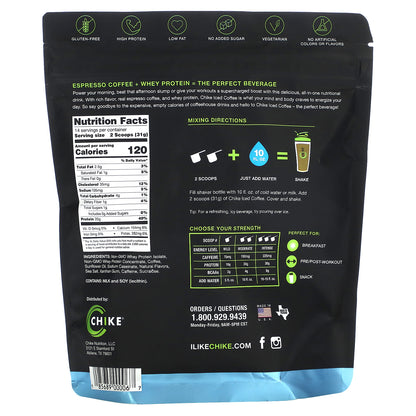 Chike Nutrition, High Protein Iced Coffee, Original, 15.1 oz (427 g)