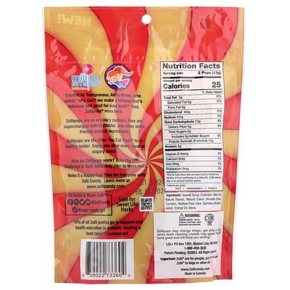 Zollipops, Suckers, Mango + Strawberry, 5.2 oz (147 g)