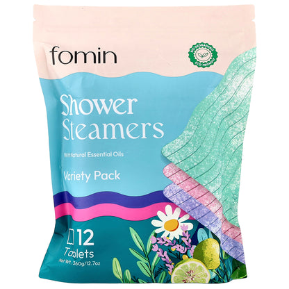 fomin, Shower Steamers, Variety Pack, 12 Tablets