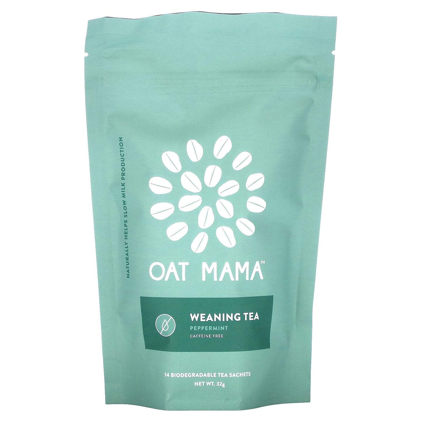 Oat Mama, Weaning Tea, Peppermint, Caffeine Free, 14 Sachets, 32 g