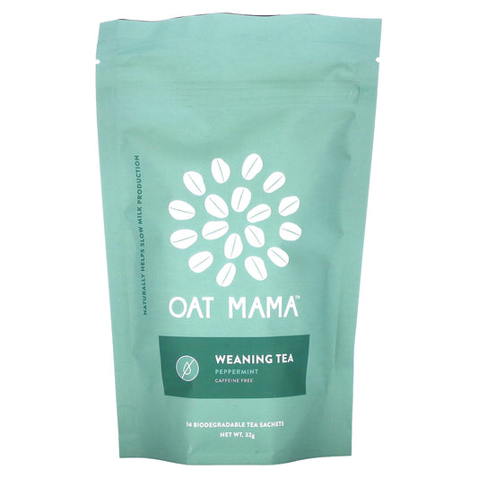 Oat Mama, Weaning Tea, Peppermint, Caffeine Free, 14 Sachets, 32 g