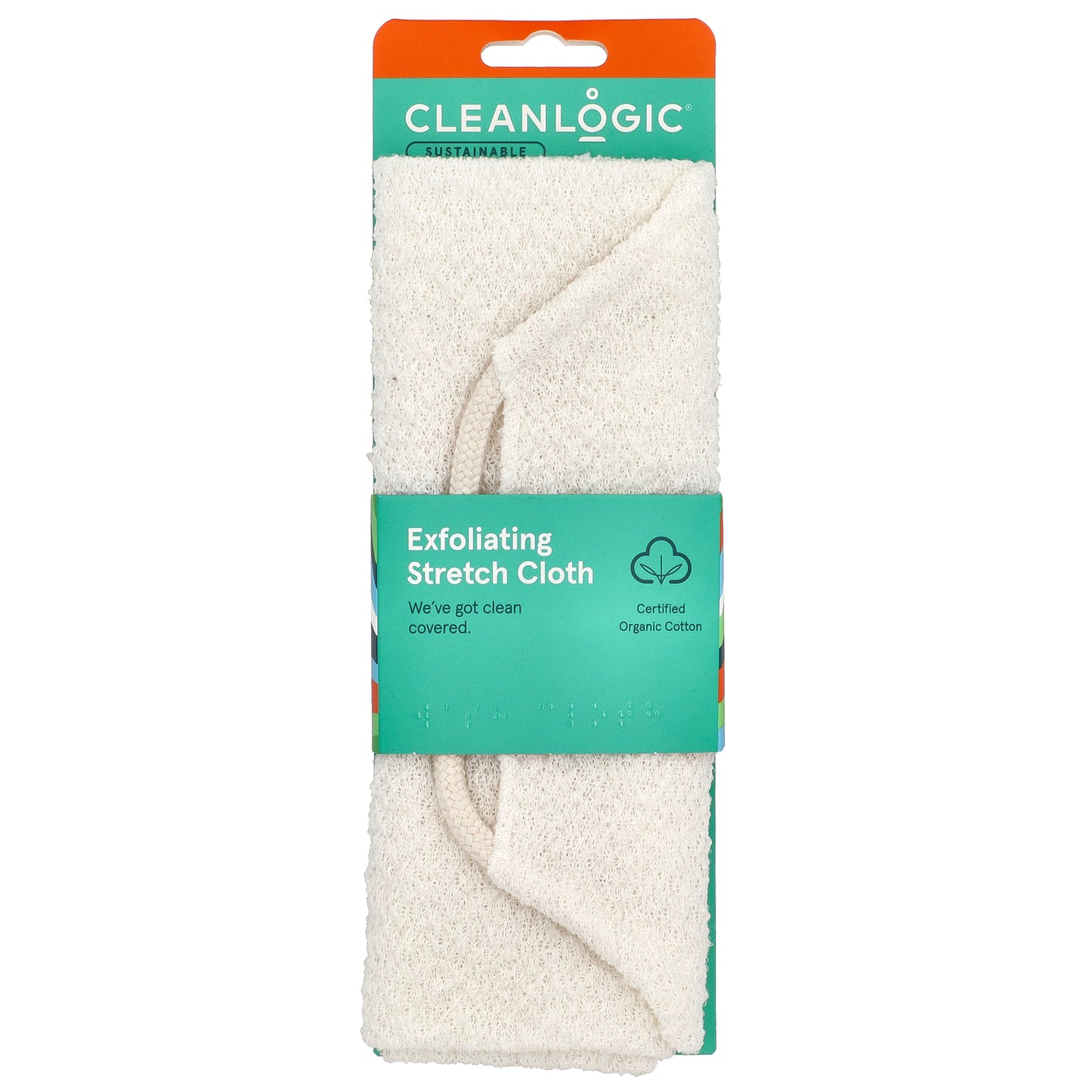 CleanLogic, Sustainable, Exfoliating Stretch Cloth, 1 Count