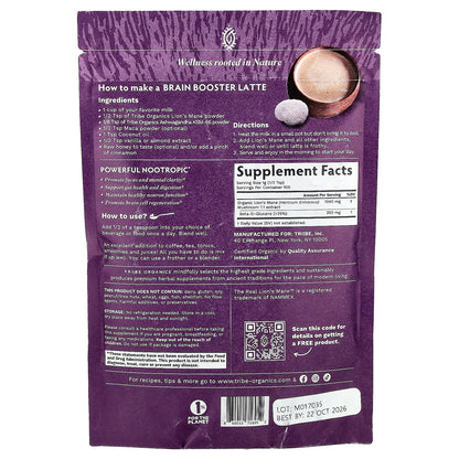 Tribe Organics, Lion's Mane Extract, 3.5 oz (100 g)