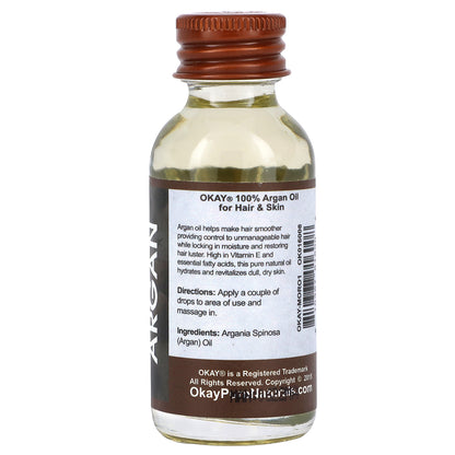 Okay Pure Naturals, 100% Pure Oil, Argan , 1 fl oz (30 ml)