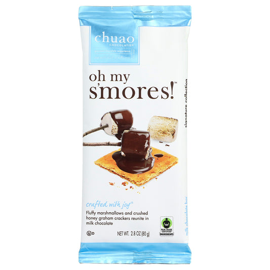 Chuao Chocolatier, Milk Chocolate Bar, Oh My S'mores!™, 2.8 oz (80 g)