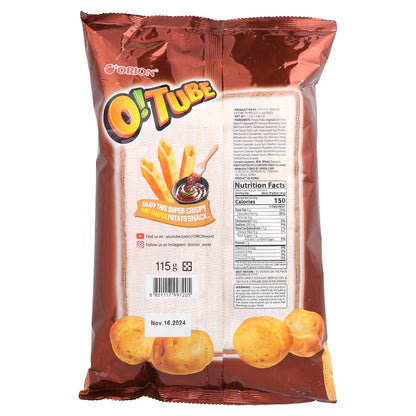 Orion, O! Tube, Potato Snacks, Barbeque, 4.06 oz (115 g)