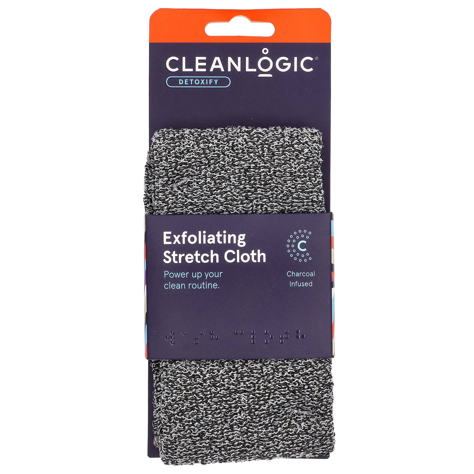 Cleanlogic, Detoxify, Exfoliating Stretch Cloth, 1 Count