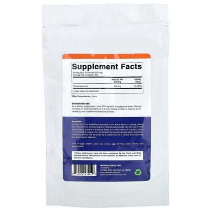 Vitamatic, Pantothenic Acid Vitamin B5, 3.5 oz (100 g)