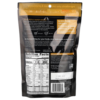 KIND Bars, Healthy Grains®, Granola Clusters, Almond Butter, 11 oz (312 g)