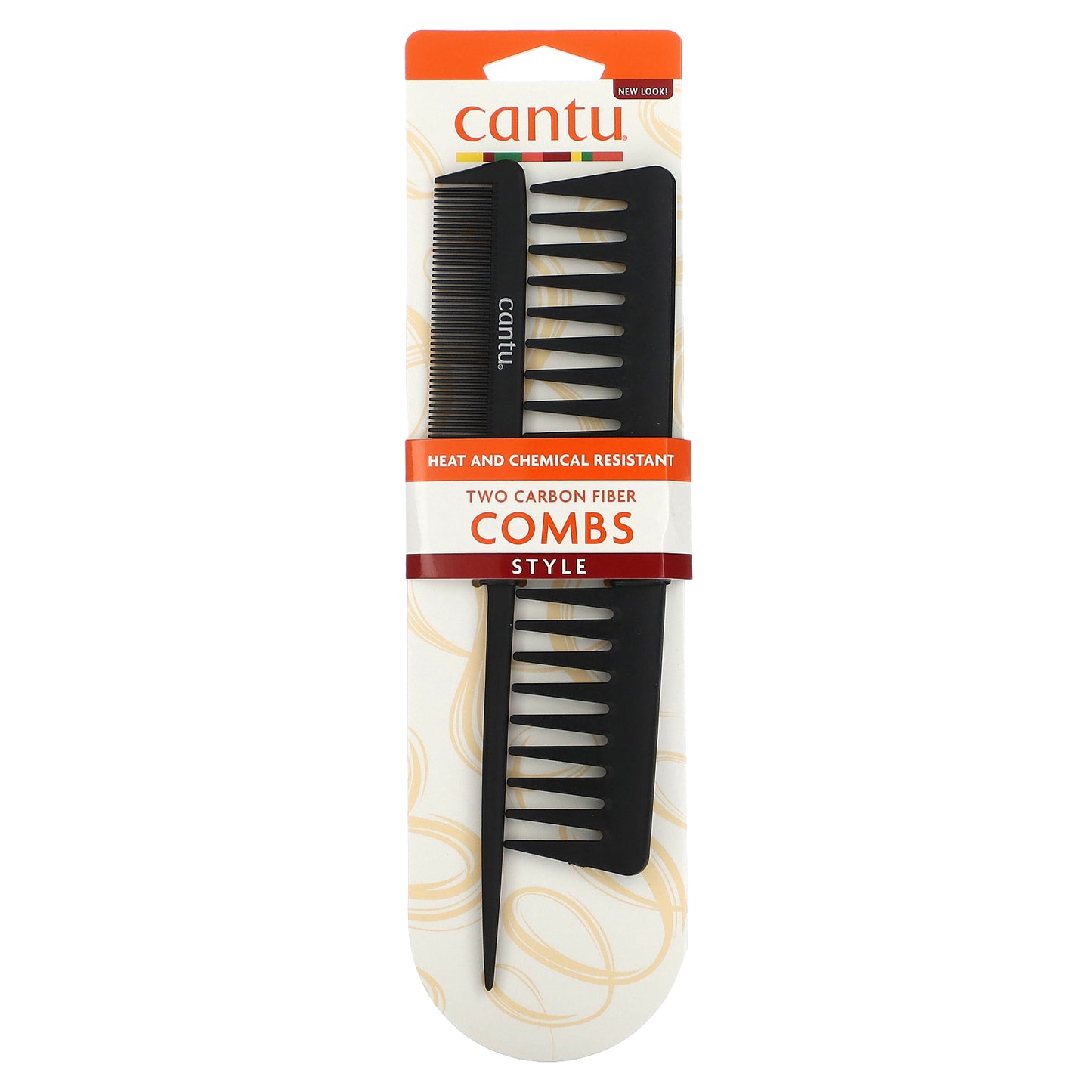 Cantu, Two Carbon Fiber Combs, 2 Combs