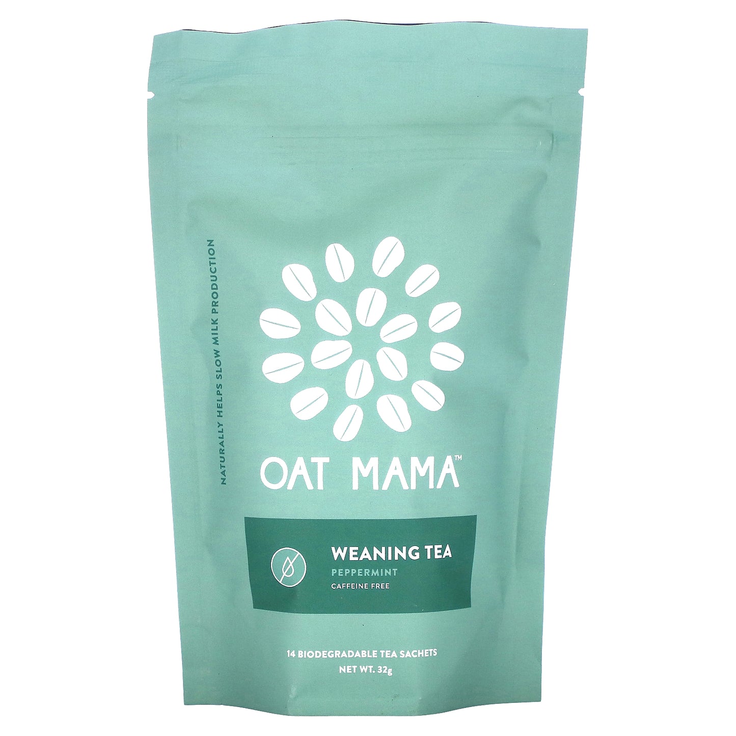 Oat Mama, Weaning Tea, Peppermint, Caffeine Free, 14 Sachets, 32 g