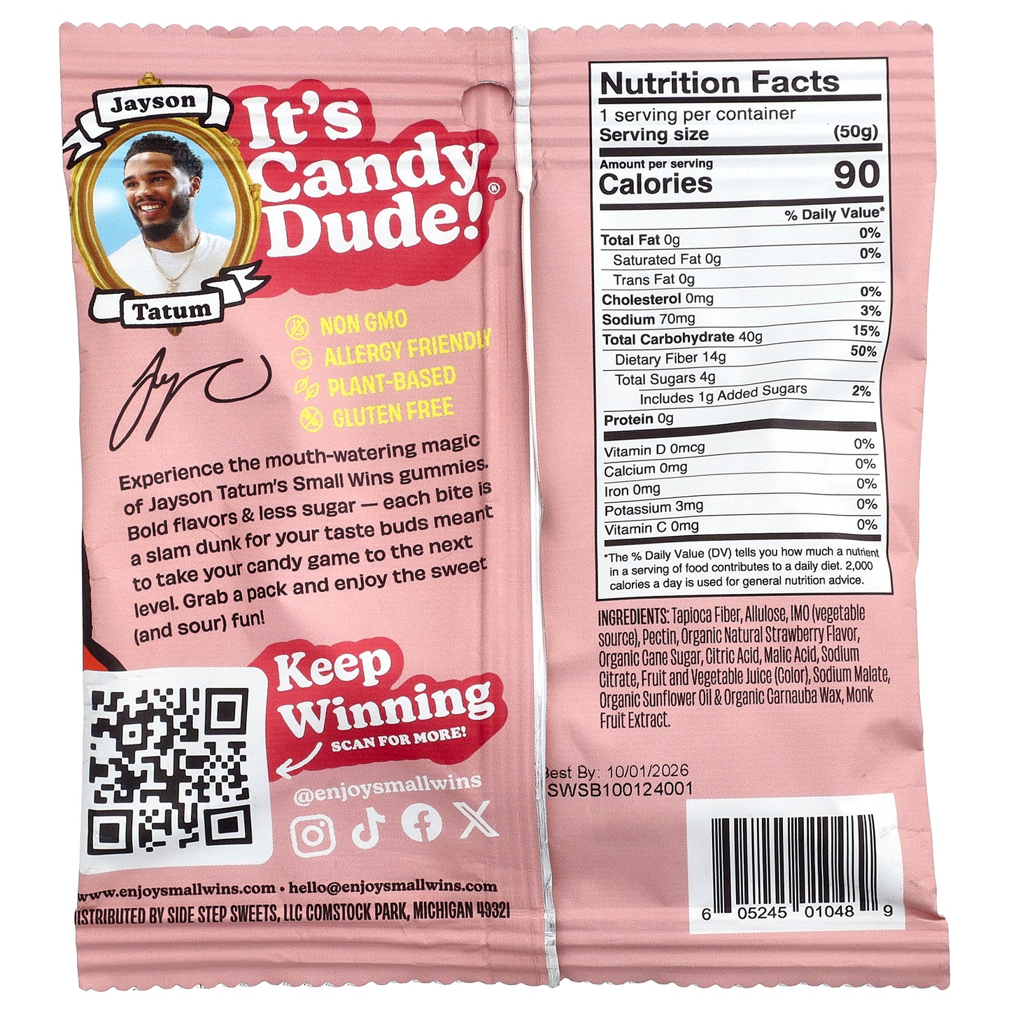 Enjoy Small Wins, Gummies, Classic Strawberry, 1.8 oz (50 g)