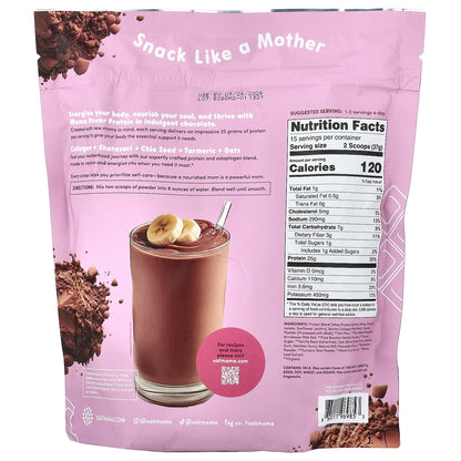 Oat Mama, Mama Power Protein Powder, Chocolate, 1 lb 3.6 oz (555 g)