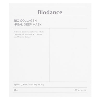 Biodance, Bio Collagen-Real Deep Beauty Mask, 4 Sheets, 1.19 oz (34 g) Each