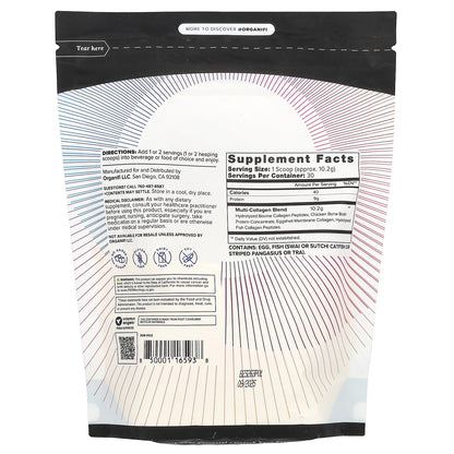 Organifi, Collagen, Unflavored , 10.79 oz (306 g)