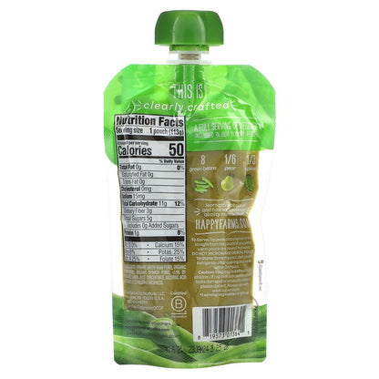 Happy Family Organics, Happy Baby®, Organic Baby Food, 6+ Months, Green Beans, Pear & Spinach, 4 oz (113 g)